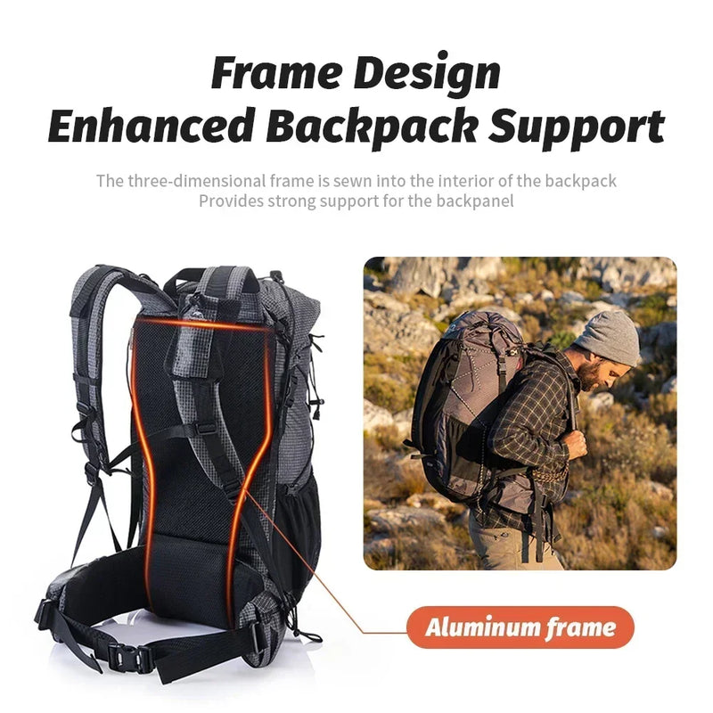 Naturehike Waterproof Backpack Drawstring 60 Liters Mountaineering Camping Hiking Large Travel Bags Capacity Military Tactical